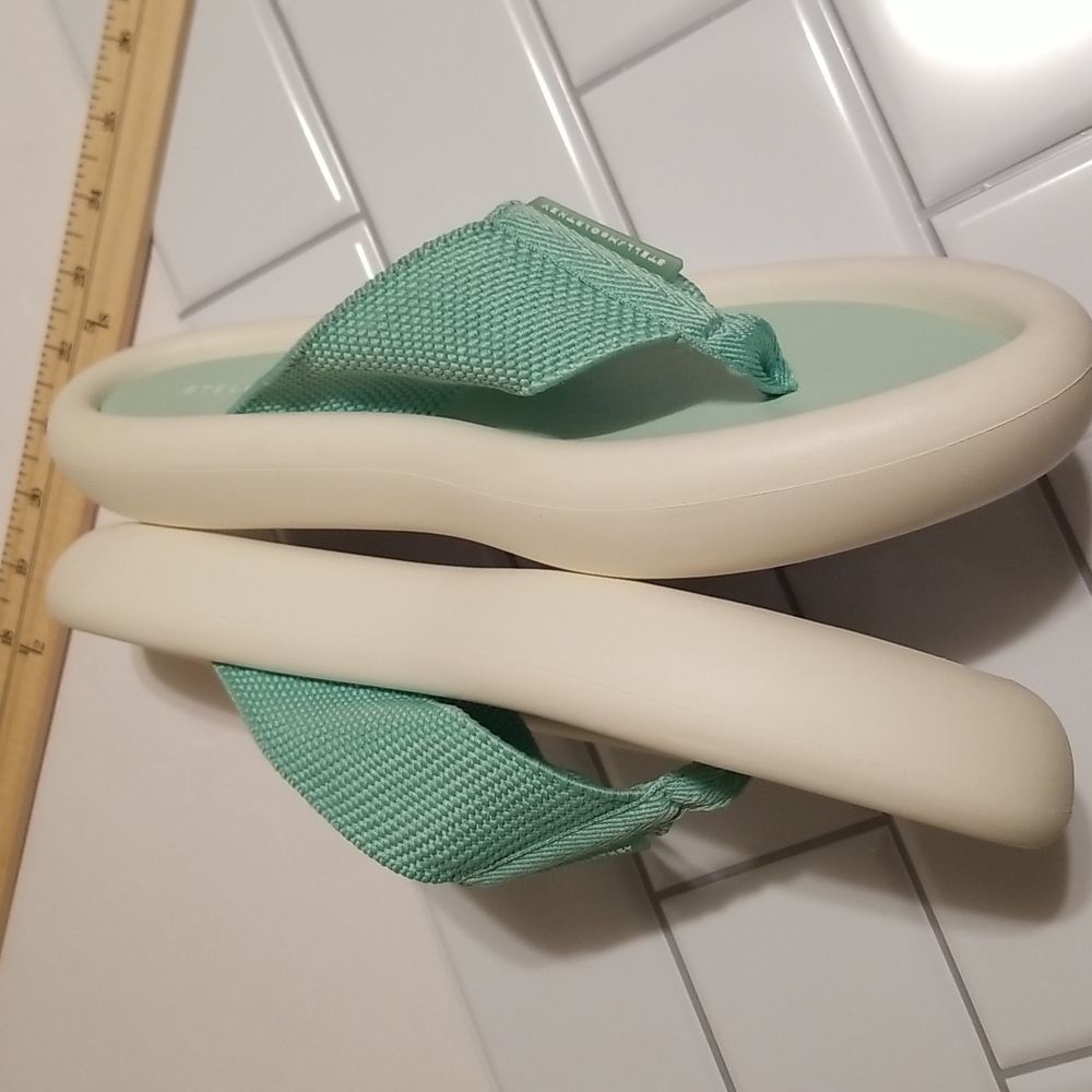 Stella McCartney Air Slides Flip Flops Platform Puffy Like New - Picture 9 of 13